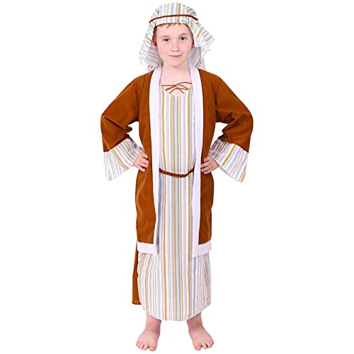 I LOVE FANCY DRESS Weihnachten HIRTENKOSTÜM KRIPPENSPIEL KOSTÜM FÜR Kinder INKL. Tunika + ANHÄNGENDER UMHANG + Kopfbedeckung - KRIPPENSPIEL, SCHULTHEATERSTÜCKE, Sich VERKLEIDEN Kasten - GRÖẞE: GROẞ von I LOVE FANCY DRESS