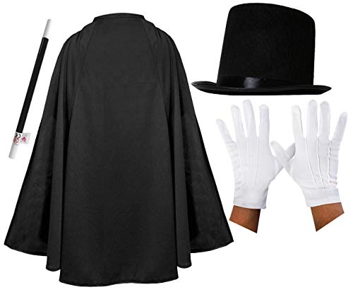 Wicked Costumes Zauberer-Kostüm für Kinder, schwarzer Umhang Wicked Costumes Zauberer-Kostüm für Kinder, schwarzer Umhang von I LOVE FANCY DRESS
