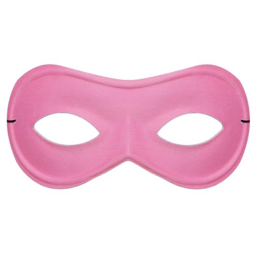 Rosa Augenmaske Accessoires ideal für Superhelden oder verspieltes Kostüm Bösewicht (3 Stück) von I LOVE FANCY DRESS