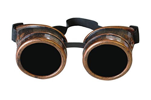 STEAMPUNK-CYBER-SCIENCE FICTION BRILLE STEAMPUNK ODER RETRO LOOK BRILLE = KUPFER FARBENDE BRILLE ODER SILBERENER BRILLE ODER EINER SCHWARZER BRILLE= IN VERSCHIEDENEN STÜCKZAHLEN= VON ILOVEFANCYDRESS® = DAS PERFEKTE ZUBEHÖR FÜR FASCHING KARNEVAL UND KOSTÜM VERKLEIDUNGEN FÜR SIE UND IHN==1 KUPFERNE BRILLE von I LOVE FANCY DRESS