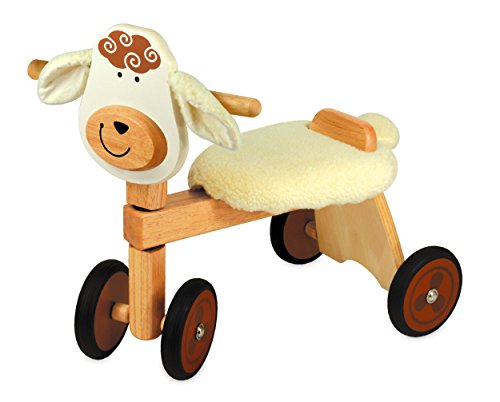 I M TOY - Dreirad für Kinder Tier aus Holz Schaf, Reitspielzeug für Kleinkinder - IM87530 von I M TOY