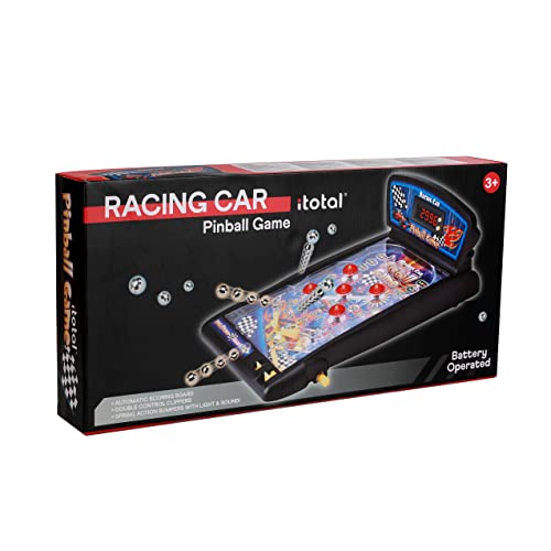 I-TOTAL® - Pinball Space Galaxy. Game Flipper Space and Cars. Spiel für Kinder und Erwachsene, Retro-Vintage-Display, 42 x 15 x 17 cm von I-TOTAL