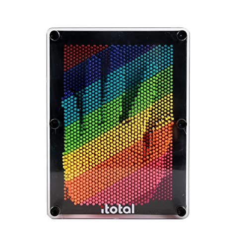 I-TOTAL® - Pin Art Board aus Kunststoff, groß 25 x 5,5 x 14,8 cm für Jungen, 3D Pin Art für Zuhause und Spielzimmer. von I-TOTAL