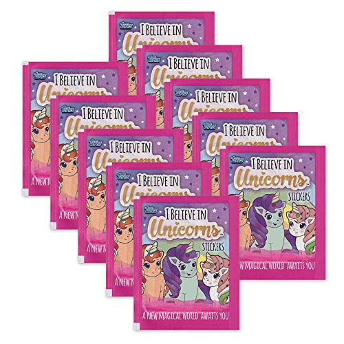 I believe in Unicorns Topps Einhörner Sammelsticker - 10 Booster Tütchen 50 Sticker von I believe in Unicorns