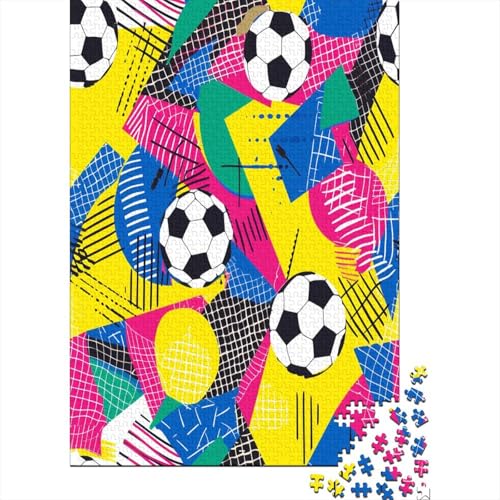 Fußball Puzzle 1000 Teile Erwachsener Kniffel Spaß Für Die Ganze Familie - Abwechslungsreiche 1000 Puzzleteilige Motive Puzzle Erwachsene, Puzzel 1000pcs (75x50cm) von IAEXFGHJZ