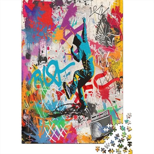 Graffiti Puzzle 1000 Teile Erwachsener Kniffel Spaß Für Die Ganze Familie - Abwechslungsreiche 1000 Puzzleteilige Motive Puzzle Erwachsene, Puzzel 1000pcs (75x50cm) von IAEXFGHJZ