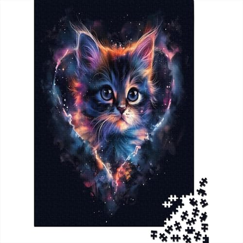 Kat Puzzle 1000 Teile Puzzle Für Erwachsene Und Kinder Ab 14 Jahren Puzzel 1000pcs (75x50cm) von IAEXFGHJZ