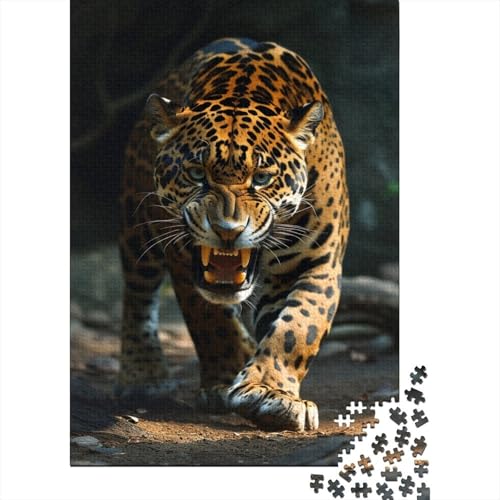 Leopard Puzzlespiel 1000 Teile Puzzle Für Erwachsene Und Kinder Ab 14 Jahren, Puzzle Erwachsenen Puzzlespi Puzzel 1000pcs (75x50cm) von IAEXFGHJZ