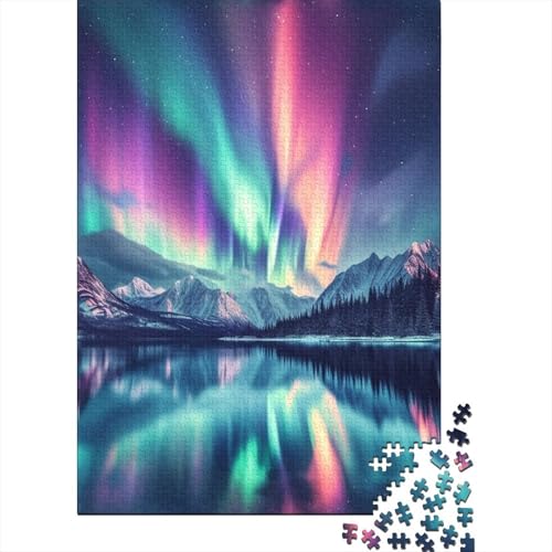 Nordlichter Puzzle 1000 Teile Erwachsener Kniffel Spaß Für Die Ganze Familie - Abwechslungsreiche 1000 Puzzleteilige Motive Puzzlespiel Erwachsene, Puzzel 1000pcs (75x50cm) von IAEXFGHJZ