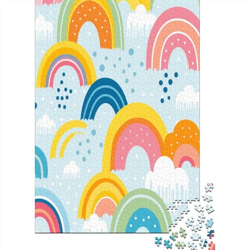 Regenbogen Puzzle 1000 Teile Erwachsener Kniffel Spaß Für Die Ganze Familie - Abwechslungsreiche 1000 Puzzleteilige Motive Puzzlespiel Erwachsene, Puzzel 1000pcs (75x50cm) von IAEXFGHJZ