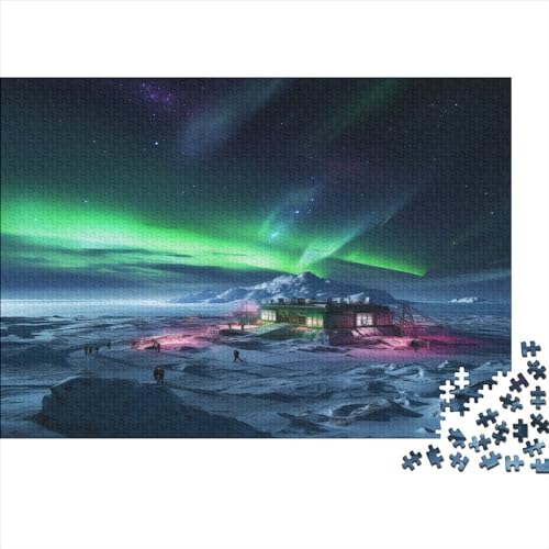 Beautiful Schönheiten Borealis Schönheiten 1000 Piezas para Adultos Puzzles Decoración Juegos Educativos Juego De Rompecabezas Regalo De Navidad Y Cumpleaños Stress Relief Toy 1000pcs (75x50cm) von IAIODFSAN