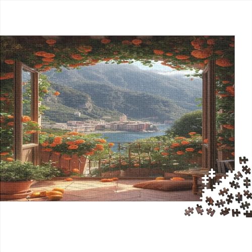 Blumenstadt Adultos 1000 Piezas Florid Puzzle Juego De Rompecabezas Regalo De Navidad Y Cumpleaños para Decoración Del Hogar Educational Game Stress Relief 300pcs (40x28cm) von IAIODFSAN