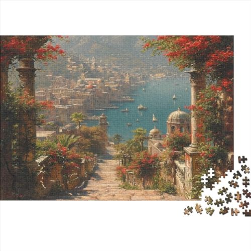 Blumenstadt Puzzles Adultos 1000 Piezas Florid para Decoración Del Hogar Regalo De Navidad Y Cumpleaños Juego De Rompecabezas Juegos Educativos Stress Relief 300pcs (40x28cm) von IAIODFSAN