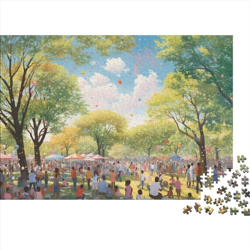 Colorful Gemeinden para Adultos 1000 Piezas Gemeinden Puzzle Juego De Rompecabezas Educational Game Regalo De Navidad Y Cumpleaños para Decoración Del Hogar Stress Relief Toy 1000pcs (75x50cm) von IAIODFSAN