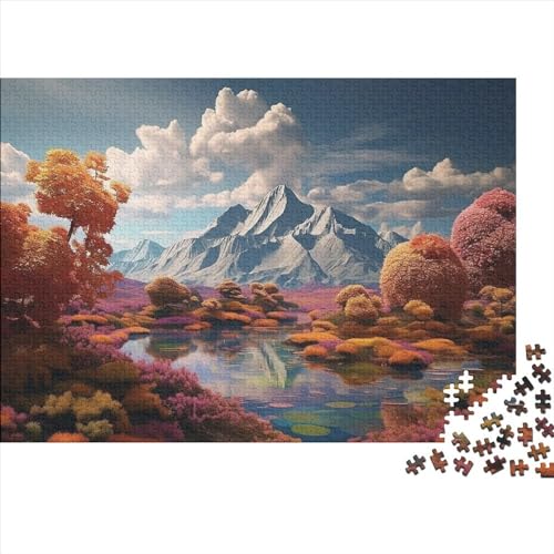 Lotus und Eisberg Lotosblume 1000 Piezas Adultos Puzzle Regalo De Navidad Y Cumpleaños para Decoración Del Hogar Juego De Rompecabezas Educational Game Stress Relief Toy 1000pcs (75x50cm) von IAIODFSAN