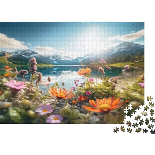 Lotus und Eisberg Lotosblume 1000 Piezas Adultos Puzzle Regalo De Navidad Y Cumpleaños para Decoración Del Hogar Juego De Rompecabezas Educational Game Stress Relief Toy 500pcs (52x38cm) von IAIODFSAN