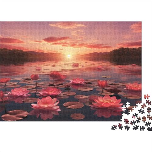 Lotus und Eisberg Puzzles Adultos Lotosblume 1000 Piezas Regalo De Navidad Y Cumpleaños para Decoración Del Hogar Juegos Educativos Juego De Rompecabezas Stress Relief 500pcs (52x38cm) von IAIODFSAN