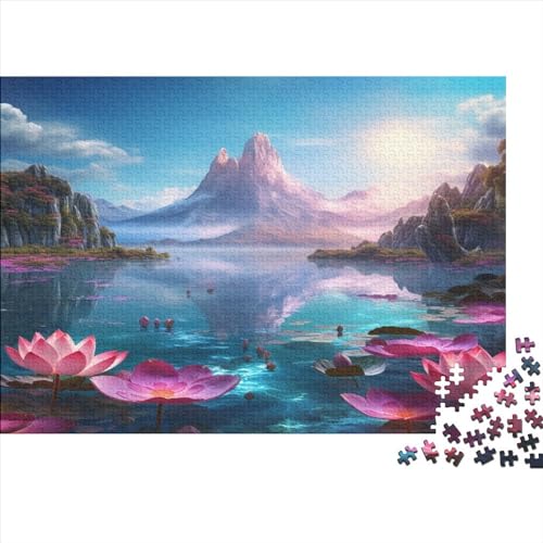 Lotus und Eisberg para Adultos 1000 Piezas Lotosblume Puzzle Juego De Rompecabezas Educational Game Regalo De Navidad Y Cumpleaños para Decoración Del Hogar Stress Relief Toy 1000pcs (75x50cm) von IAIODFSAN