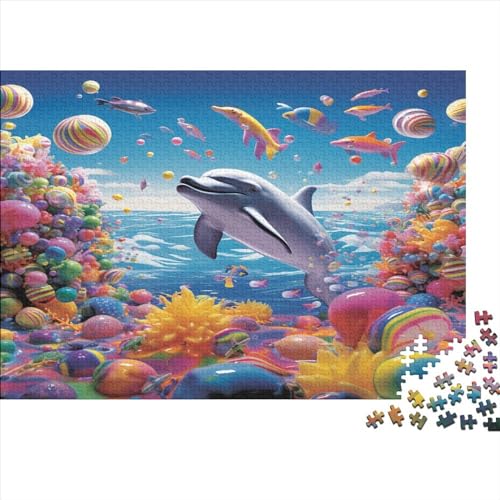 Meeresleben 1000 Piezas Ozeane Puzzles para Adultos Regalo De Navidad Y Cumpleaños Educational Game para Decoración Del Hogar Juego De Rompecabezas Stress Relief 500pcs (52x38cm) von IAIODFSAN