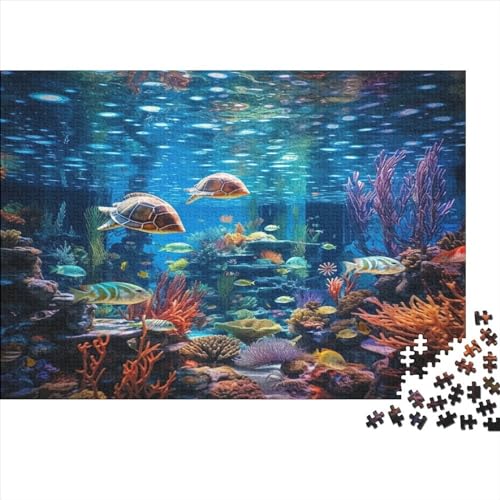 Meeresleben Puzzle 1000 Piezas Ozeane Adultos Juego De Rompecabezas Regalo De Navidad Y Cumpleaños Decoración Juegos Educativos Relajación Y Sabiduría 300pcs (40x28cm) von IAIODFSAN