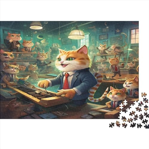 Niedliche Katze Katzenartig 1000 Piezas Puzzle para Adultos EduKatzenartigional Game Juego De Rompecabezas Regalo De Navidad Y Cumpleaños Decoración Stress Relief Toy 300pcs (40x28cm) von IAIODFSAN