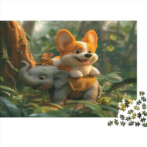 Niedlicher Hund 1000 Piezas Welpe Adultos Puzzles Juegos EduKatzenartigivos Juego De Rompecabezas para Decoración Del Hogar Regalo De Navidad Y Cumpleaños Stress Relief 300pcs (40x28cm) von IAIODFSAN