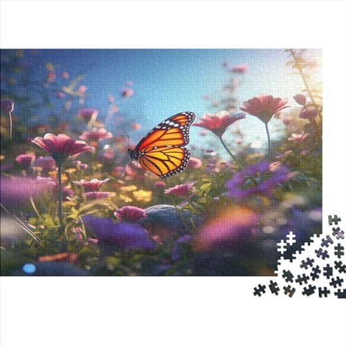 Schmetterlinge und Blumen Adultos Puzzle 1000 Piezas Libellen Juegos Educativos Juego De Rompecabezas Decoración Regalo De Navidad Y Cumpleaños Relajación Y Sabiduría 1000pcs (75x50cm) von IAIODFSAN