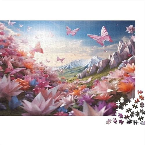 Schmetterlinge und Blumen Puzzles para Adultos 1000 Piezas Libellen Juego De Rompecabezas Decoración Regalo De Navidad Y Cumpleaños Juegos Educativos Relajación Y Sabiduría 1000pcs (75x50cm) von IAIODFSAN