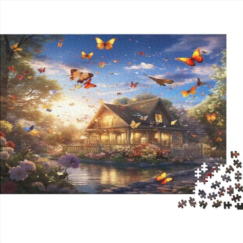 Schmetterlinge und Blumen para Adultos Puzzles Libellen 1000 Piezas Juegos Educativos Juego De Rompecabezas Decoración Regalo De Navidad Y Cumpleaños Stress Relief 500pcs (52x38cm) von IAIODFSAN