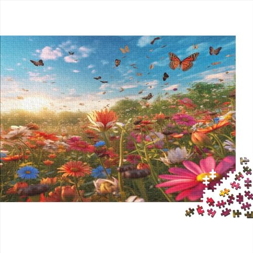 Schmetterlinge und Blumen para Adultos Puzzles Libellen 1000 Piezas Juegos Educativos Regalo De Navidad Y Cumpleaños Juego De Rompecabezas para Decoración Del Hogar Stress Relief 300pcs (40x28cm) von IAIODFSAN