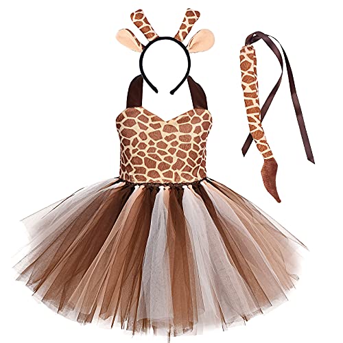 Kinder Baby Mädchen Tier Kostüme Dschungel Tiger/Leopard/Kühe/Zebra/Giraffe Dress Up Cosplay Tutu+Stirnband+Schwanz 3 Stück Weihnachten Halloween Karneval Geburtstag Partykleid Giraffe 18-24 Monate Kinder Baby Mädchen Tier Kostüme Dschungel Tiger/Leopard/Kühe/Zebra/Giraffe Dress Up Cosplay Tutu+Stirnband+Schwanz 3 Stück Weihnachten Halloween Karneval Geburtstag Partykleid Giraffe 18-24 Monate von IBTOM CASTLE