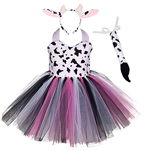 Kinder Baby Mädchen Tier Kostüme Dschungel Tiger/Leopard/Kühe/Zebra/Giraffe Dress Up Cosplay Tutu+Stirnband+Schwanz 3 Stück Weihnachten Halloween Karneval Geburtstag Partykleid Rosa Kühe 3-4 Jahre Kinder Baby Mädchen Tier Kostüme Dschungel Tiger/Leopard/Kühe/Zebra/Giraffe Dress Up Cosplay Tutu+Stirnband+Schwanz 3 Stück Weihnachten Halloween Karneval Geburtstag Partykleid Rosa Kühe 3-4 Jahre von IBTOM CASTLE