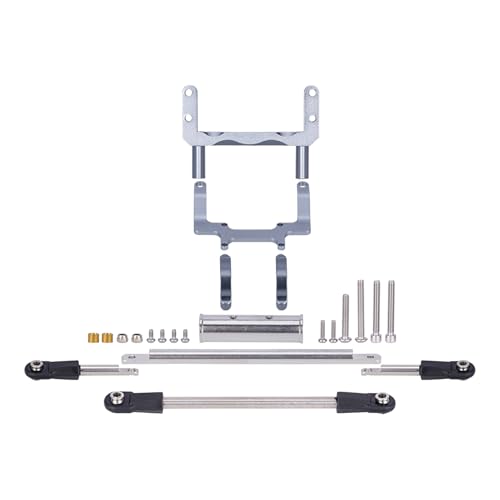 ICDKOYK 1 stücke Erhöhte Festigkeit Lenkservo Unterstützung Aluminium Legierung Für SCX10 1/10 Crawler RC Auto Zubehör Ersatz Teile, Titan von ICDKOYK