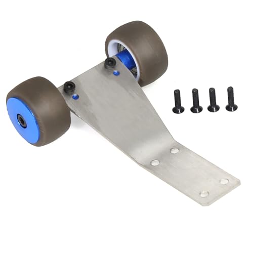 ICDKOYK 1 stücke Wheelie Bar Montieren Granit Aluminium Legierung Für Crawler Hohe Zähigkeit RC Auto Zubehör Ersatz Teile RC Upgrade Teil, Blau von ICDKOYK