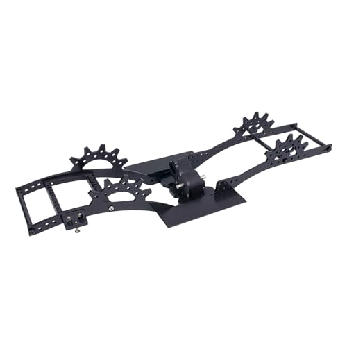 ICDKOYK Crawler Auto Rahmen Für 1/10 Aluminium Legierung Capra Crawler Starke 1 stücke RC Auto Zubehör Ersatzteile RC Upgrade Teil, Schwarz von ICDKOYK