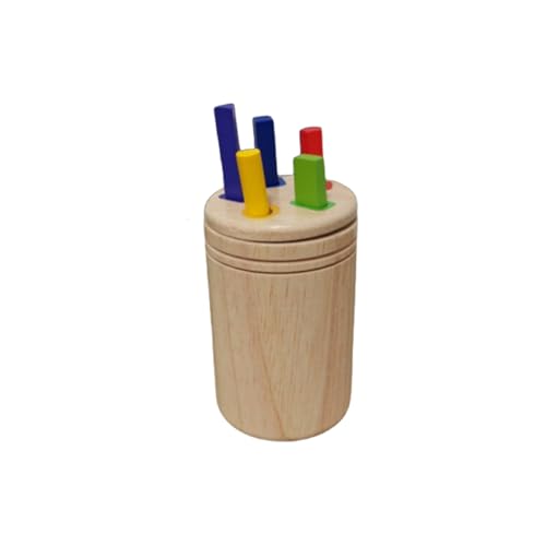 ICDKOYK Frühe Bildung Spielzeug für Kindergarten Farbe Kognition und Koordination Kinder Puzzle Farbe Klassifizierung Tasse Holz, Typ+3 von ICDKOYK