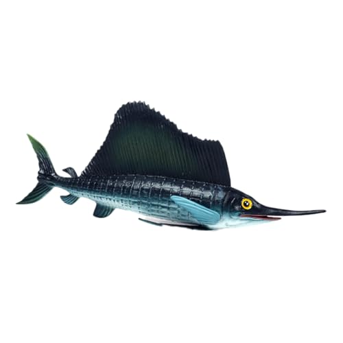 ICDKOYK Meereslebewesen, lebensechtes Hai Modell, langlebiges Spielzeug für Erwachsene, pädagogisches Vorschulspielzeug, lebensechtes Spielzeugmodell für Hai Tier, Segelfisch von ICDKOYK
