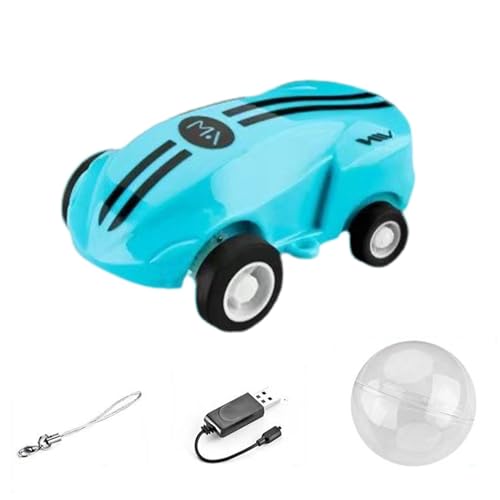 ICDKOYK Mini Racing Driver S Mini Rennauto Spielzeug erzeugt blendende Lichtkreise 360 ° Mini Hochgeschwindigkeitsauto ABS schnelles Monsterauto, Blau von ICDKOYK