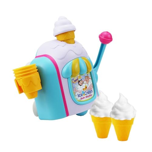 ICDKOYK Stimulieren Sie die Für Fantasie mit dem Eisblasen Maker Spielzeug. Eiscreme Badespielzeug, ABS Badeaufschäumer, Babyspielzeug aus robustem ABS von ICDKOYK