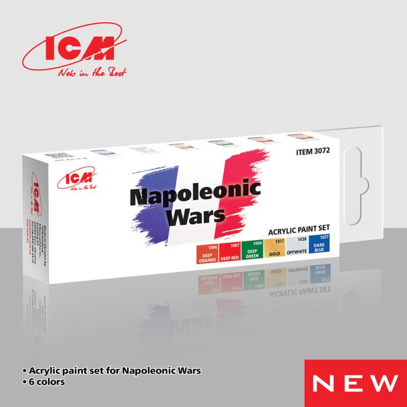 Acrylic Paint Set - Napoleonic Wars [6 x 12 ml] von ICM