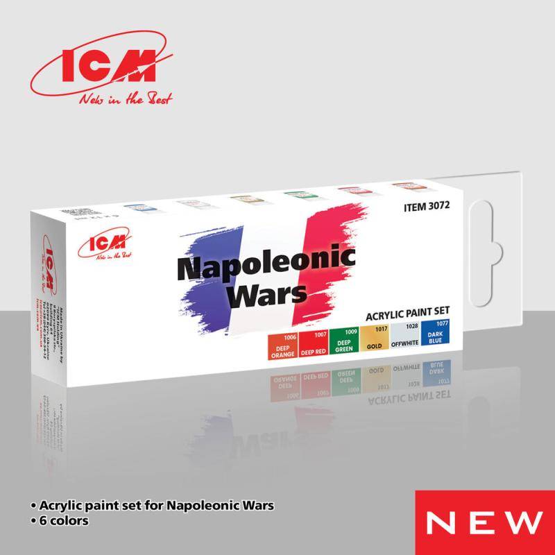 Acrylic Paint Set - Napoleonic Wars [6 x 12 ml] von ICM