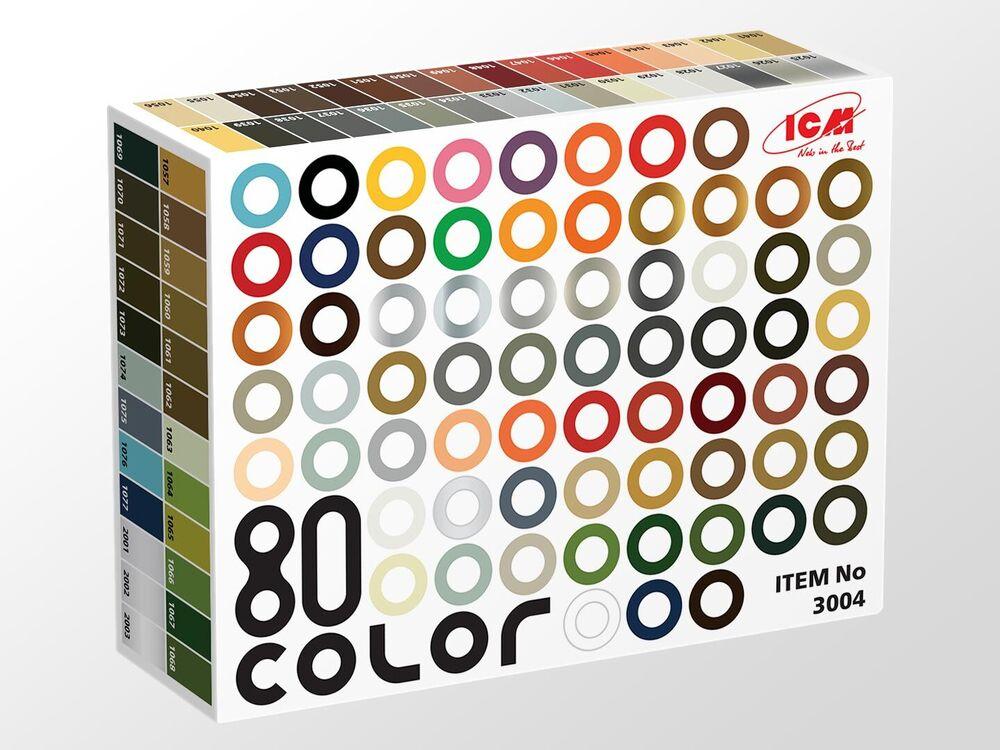 Acrylic paint set 80 pcs (77 color + 3 varnishes) (80 x 12ml) von ICM