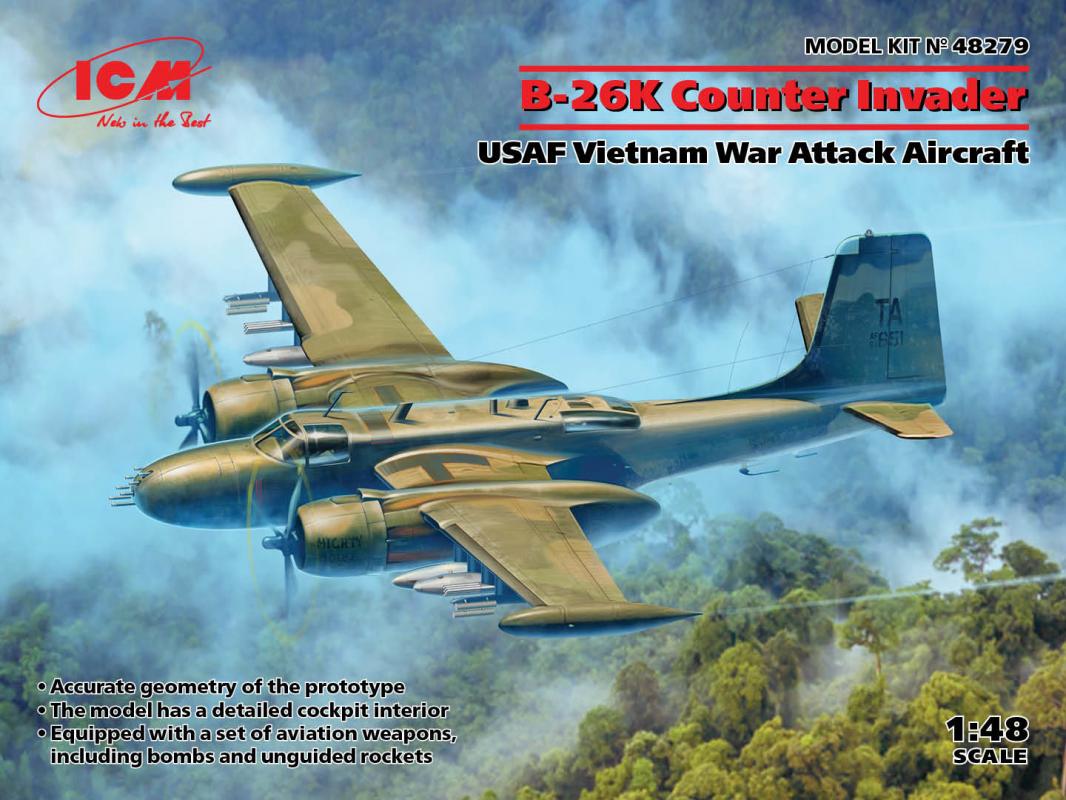 B-26K Counter Invader, USAF Vietnam War Attack Aircraft von ICM