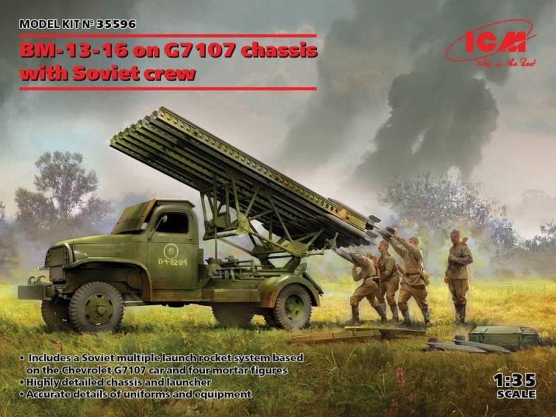 BM-13-16 on G7107 chassis with Soviet crew von ICM