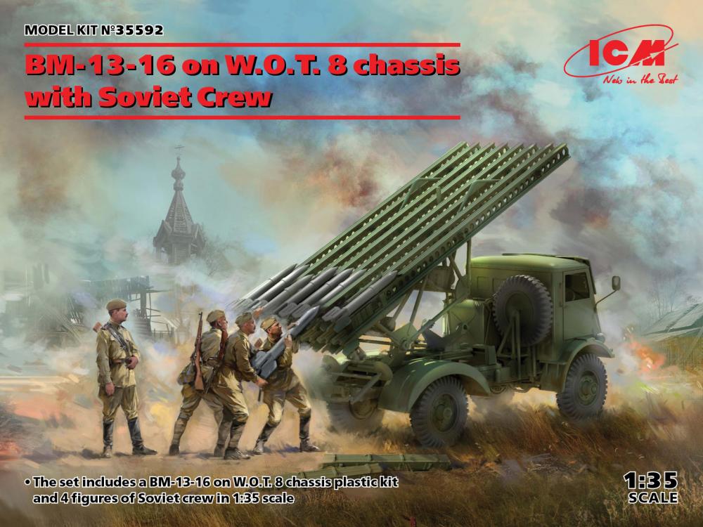 BM-13-16 on W.O.T. 8 chassis with Soviet Crew von ICM