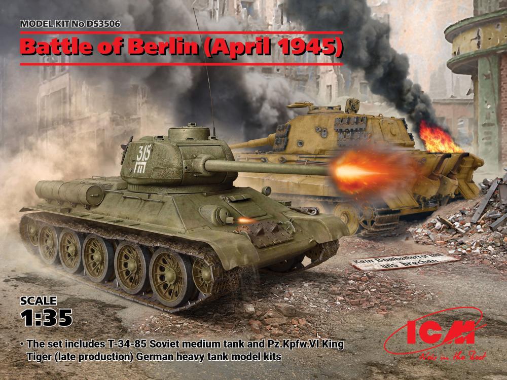 Battle of Berlin (April 1945) (T-34-85, King Tiger) von ICM