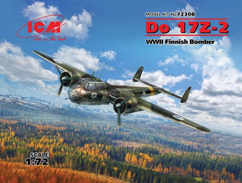 Dornier Do 17 Z-2, WWII Finnish Bomber von ICM