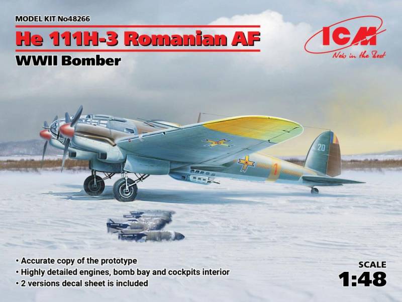 Heinkel He 111 H-3 - Romanian AF, WWII Bomber von ICM