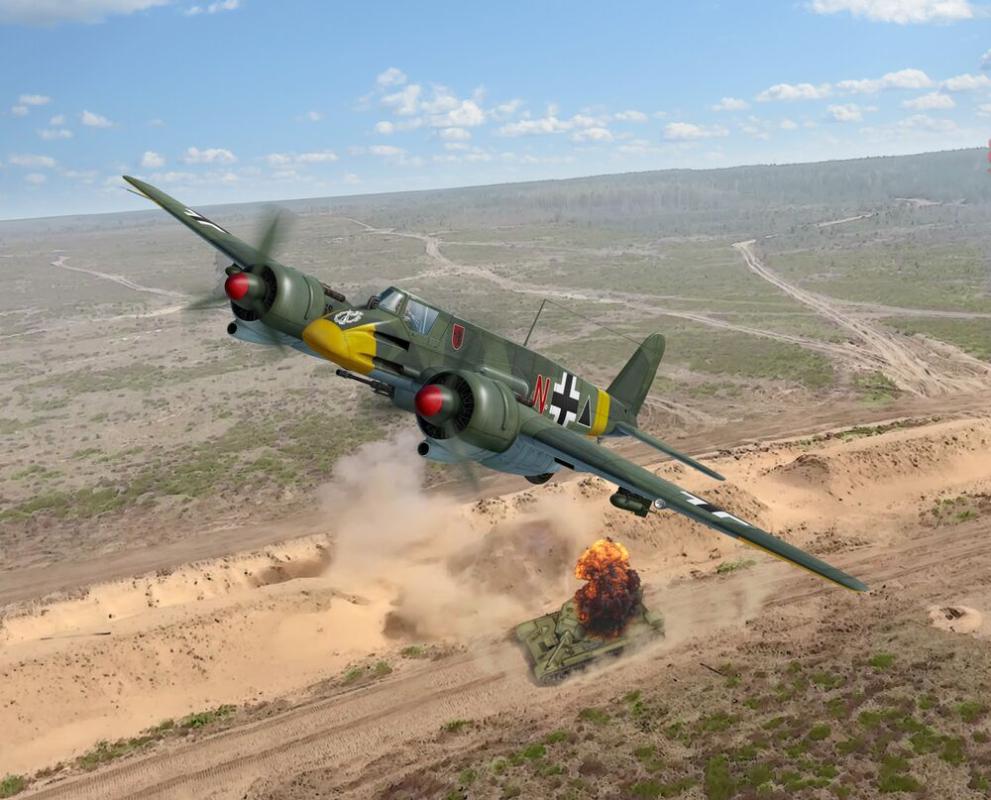 Henschel Hs 129B-1 - WWII German attack aircraft von ICM