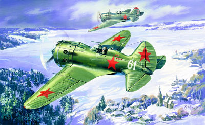 I-16 Type 24, WWII Soviet Fighter von ICM